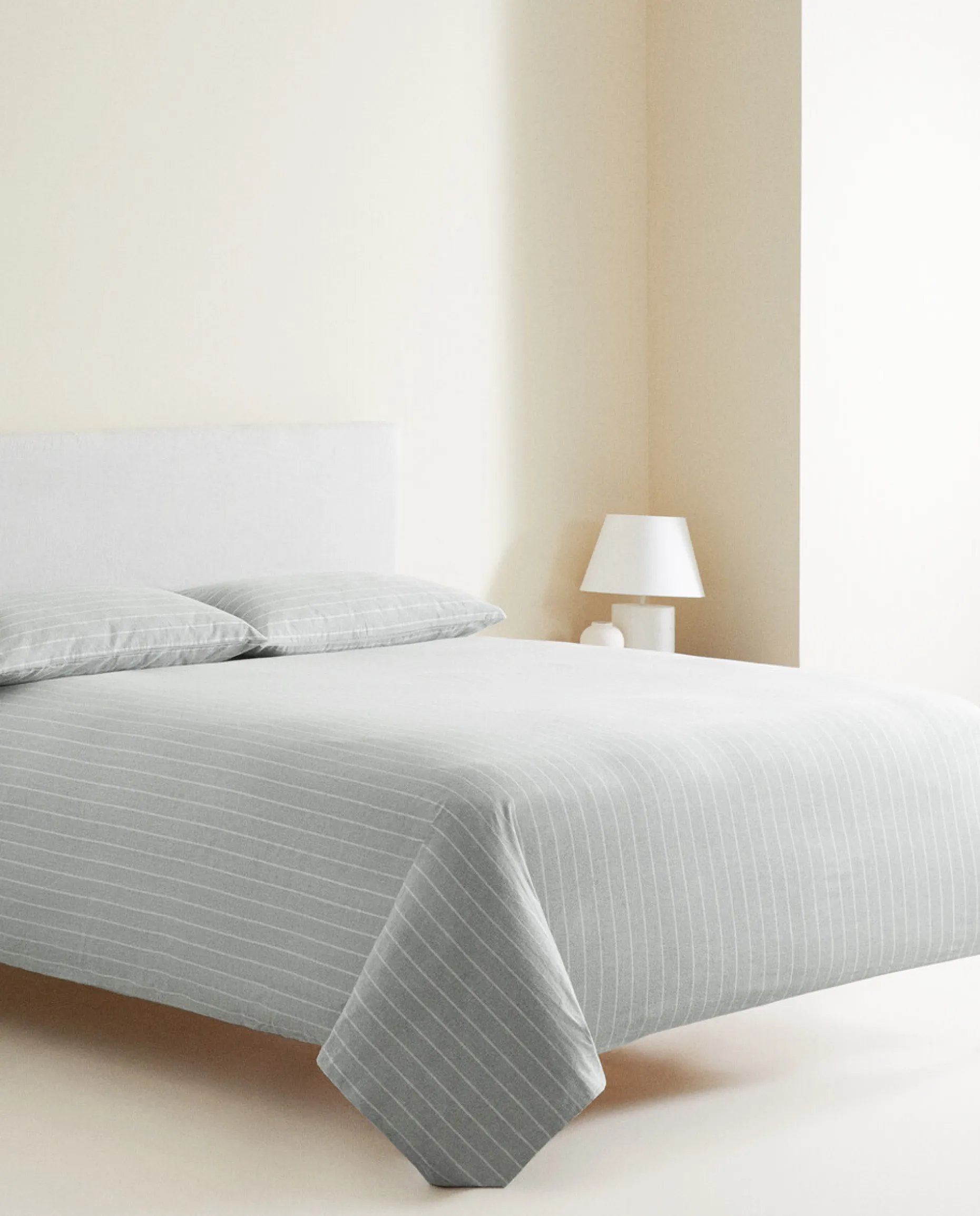 Striped Flannel Duvet Cover