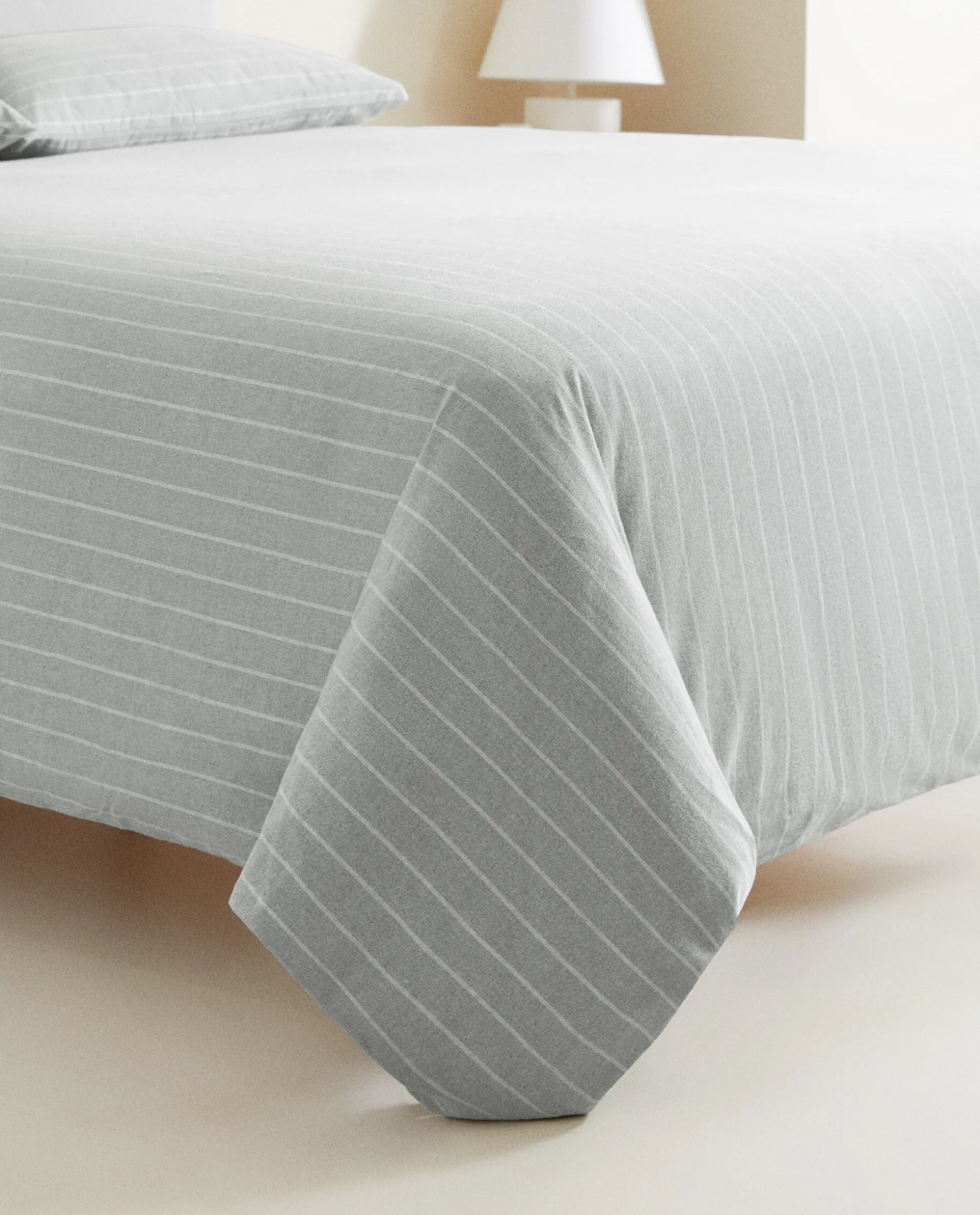 Striped Flannel Duvet Cover