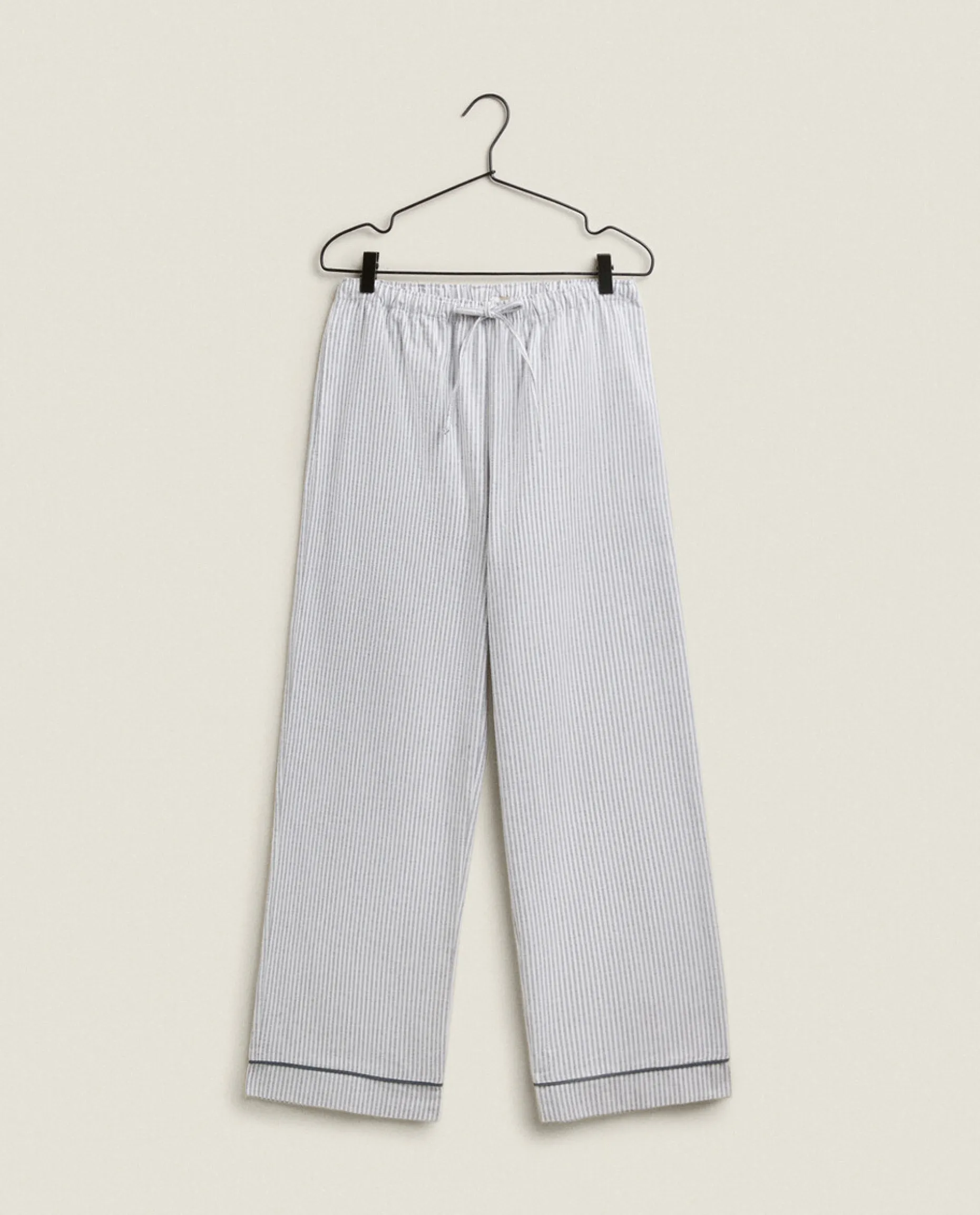 Striped Flannel Pajama Bottoms