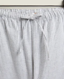Striped Flannel Pajama Bottoms