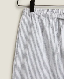 Striped Flannel Pajama Bottoms