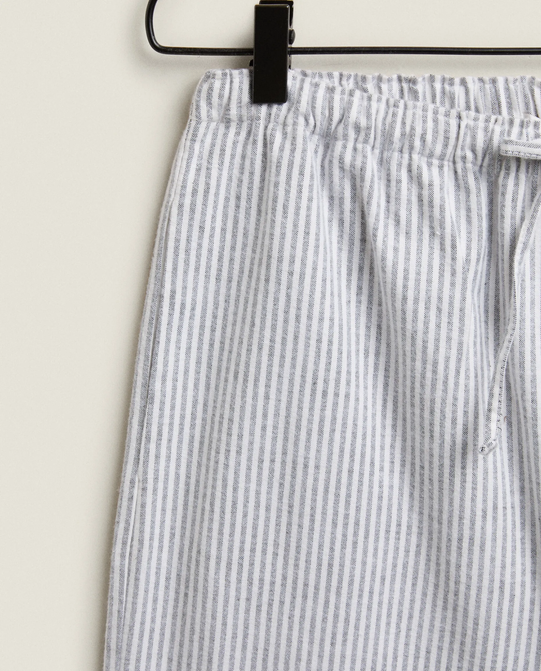 Striped Flannel Pajama Bottoms