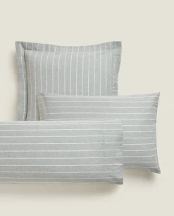 Striped Flannel Pillowcase