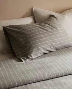 Striped Flannel Pillowcase