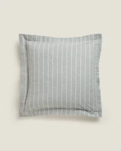 Striped Flannel Pillowcase