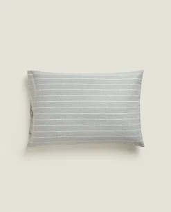 Striped Flannel Pillowcase