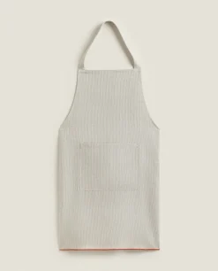 Striped Linen Apron