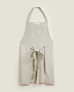Striped Linen Apron