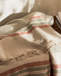 Striped Linen Blanket