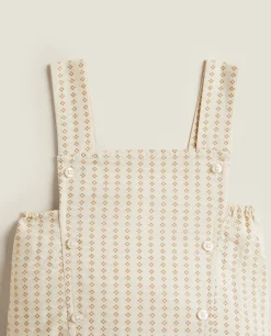 Striped Overalls