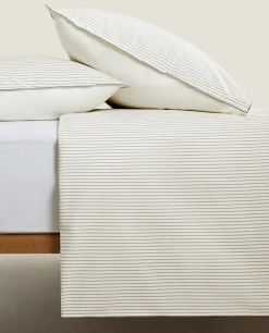 Striped Seersucker Duvet Cover