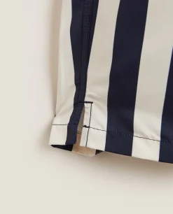 Striped Swim Trunks