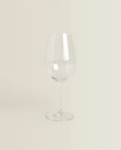 Textured Crystalline Wine Glass