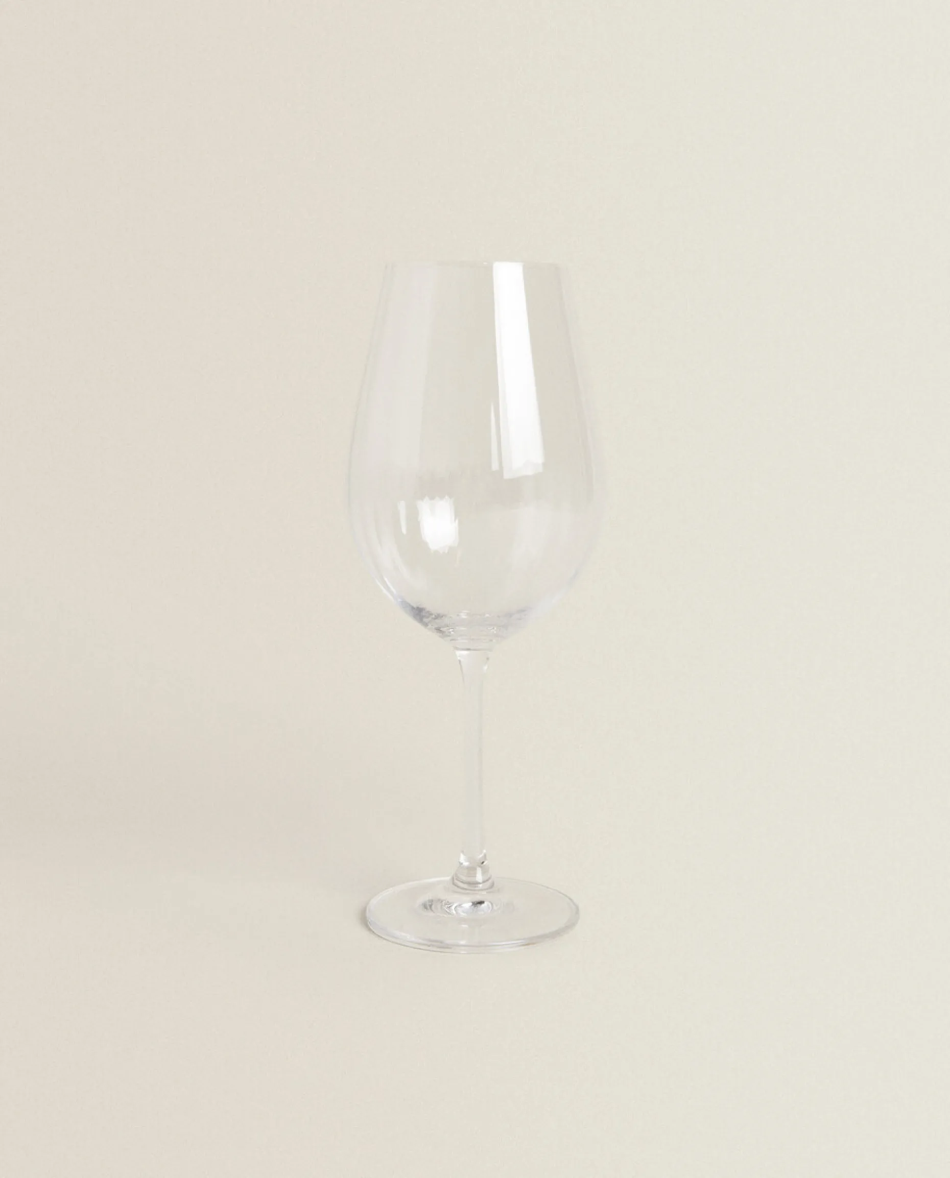 Textured Crystalline Wine Glass