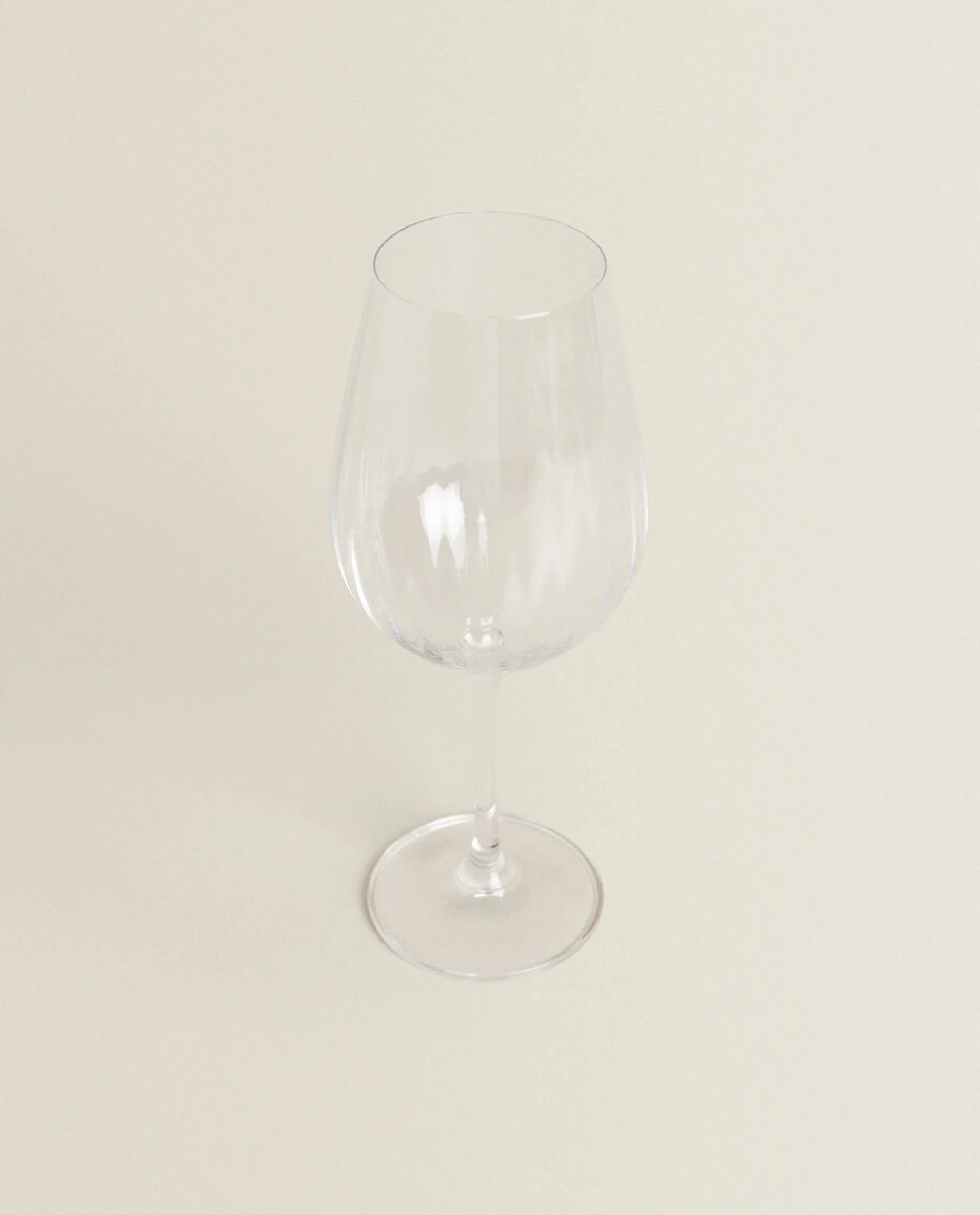 Textured Crystalline Wine Glass