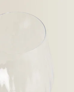 Textured Crystalline Wine Glass