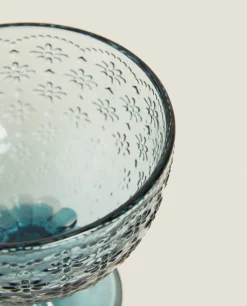 Textured Floral Design Ice-Cream Cup