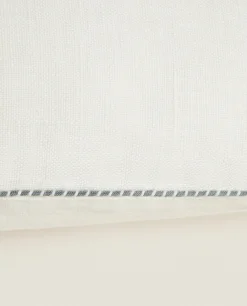 Throw Pillow Cover With Backstitching