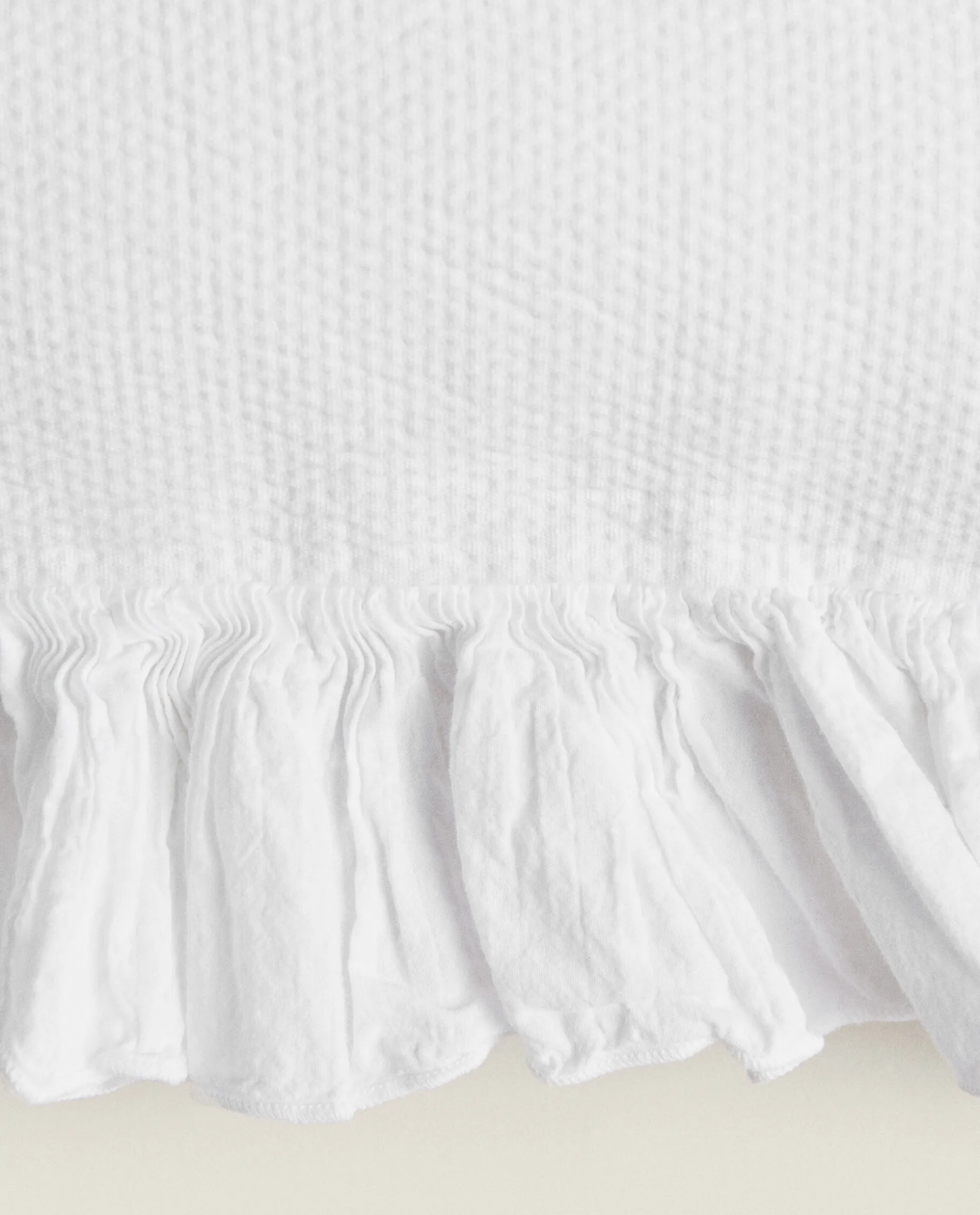 Throw Pillow Cover With Pleated Ruffle