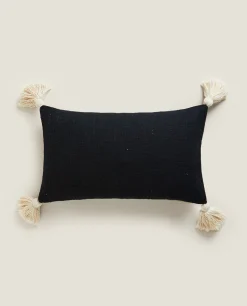 Throw Pillow Cover With Tassels