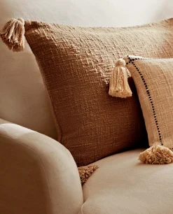 Throw Pillow Cover With Tassels