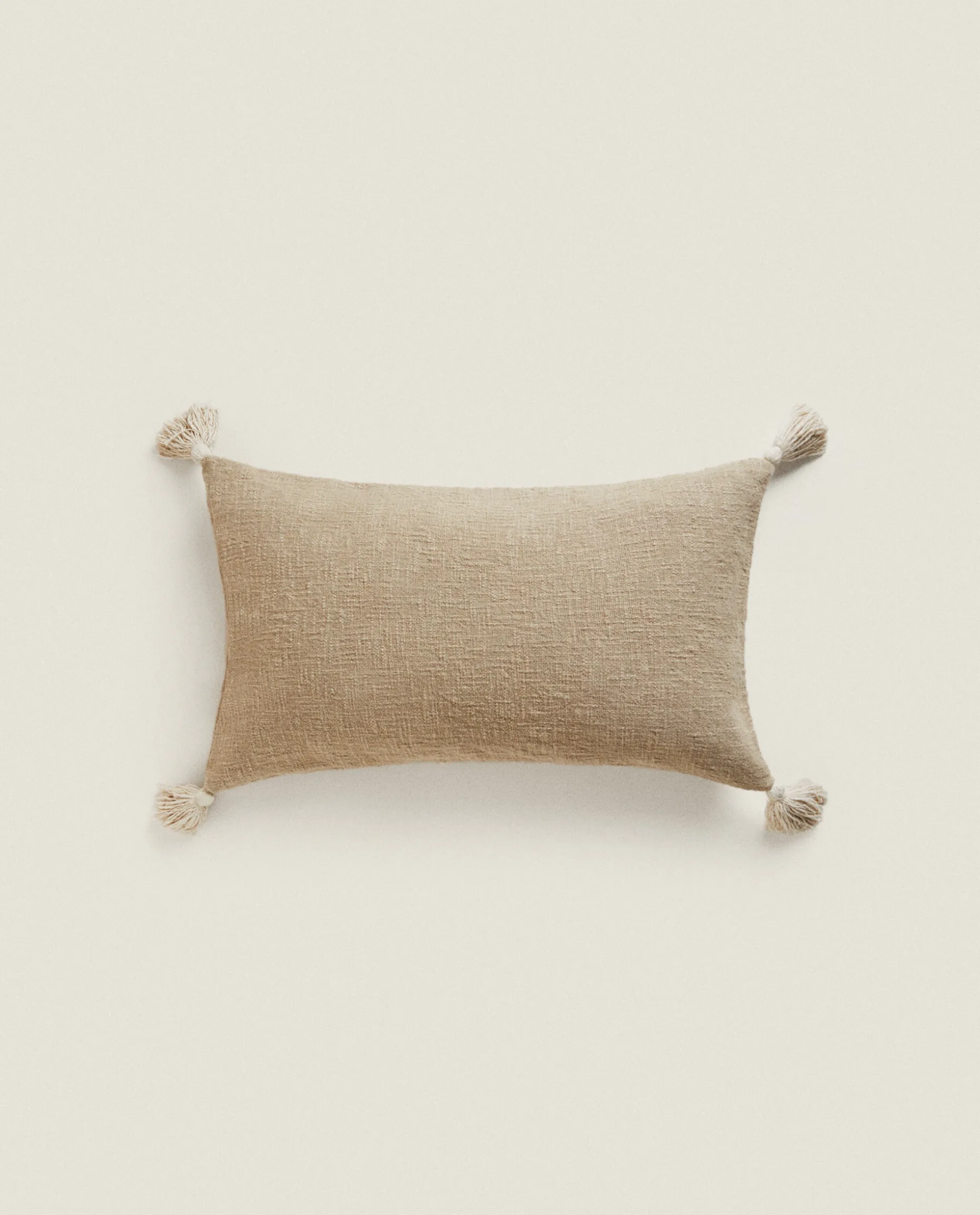 Throw Pillow Cover With Tassels