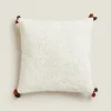 Throw Pillow Cover With Tassels