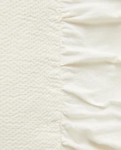 Throw Pillow With Ruffle Trim