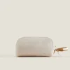 Toiletry Bag With Leather Detail