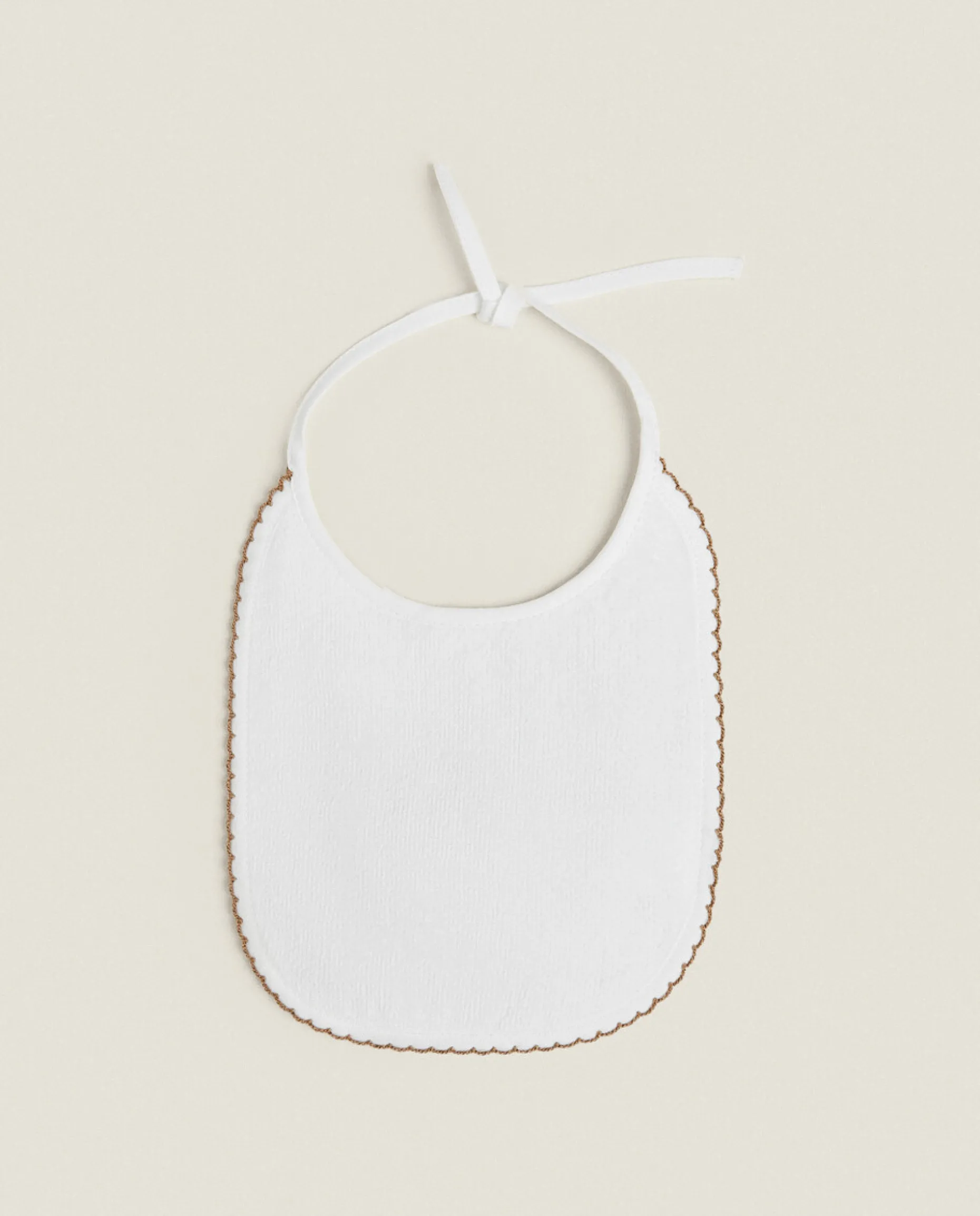 Velour Bib With Trim Detail