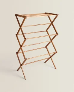 Vertical Folding Wooden Clothes Horse