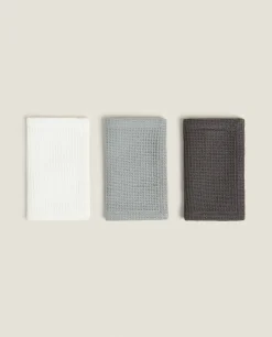 Waffle Mini Kitchen Towel (Pack Of 3)