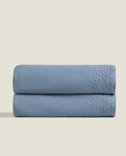 Waffle Texture Cotton Bedspread