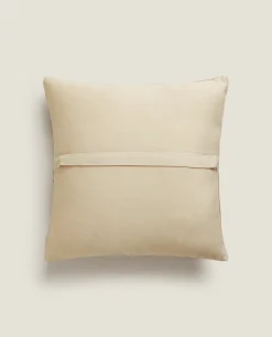 Waffle-Knit Throw Pillow Cover