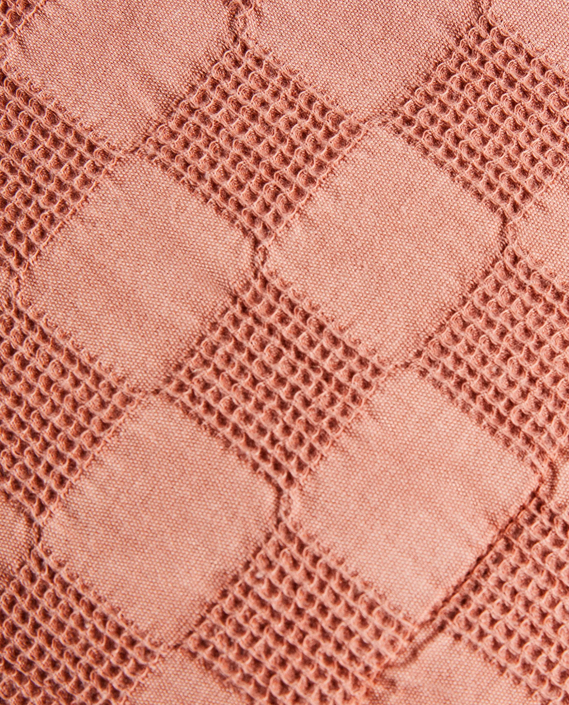 Waffle-Knit Throw Pillow Cover