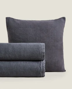 Washed Linen Bedspread (400 Gsm)