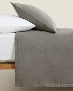 Washed Linen Bedspread (400 Gsm)