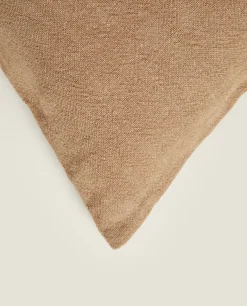 Washed Linen Throw Pillow Cover