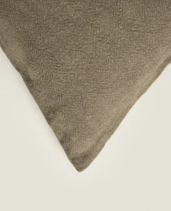 Washed Linen Throw Pillow Cover