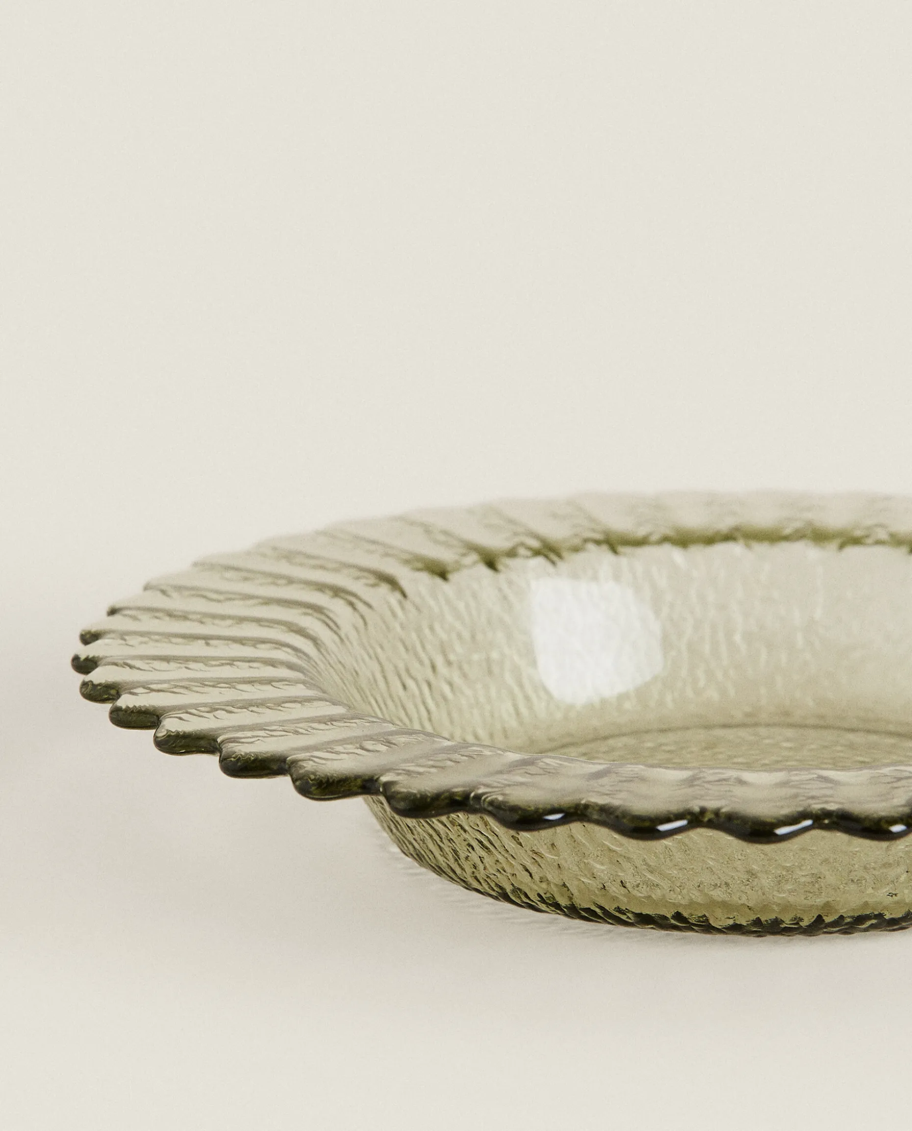 Wavy Glass Bowl