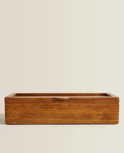Wood And Linen Watch Box