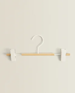 Wood And Metal Skirt Hanger (Set Of 2)