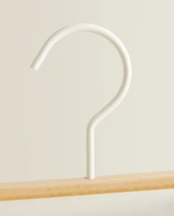 Wood And Metal Skirt Hanger (Set Of 2)