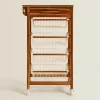Wood And Metal Storage Furniture With Wheels