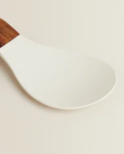 Wood And Silicone Spoon Rest