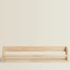 Wooden Shelf With Front Bar