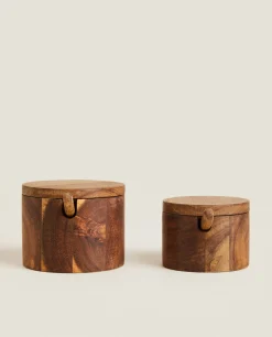 Wooden Sugar Bowl
