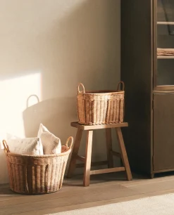 Woven Rattan Basket