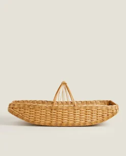 Woven Rattan Hamper
