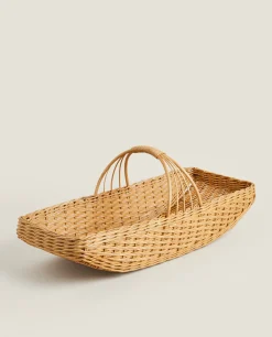 Woven Rattan Hamper